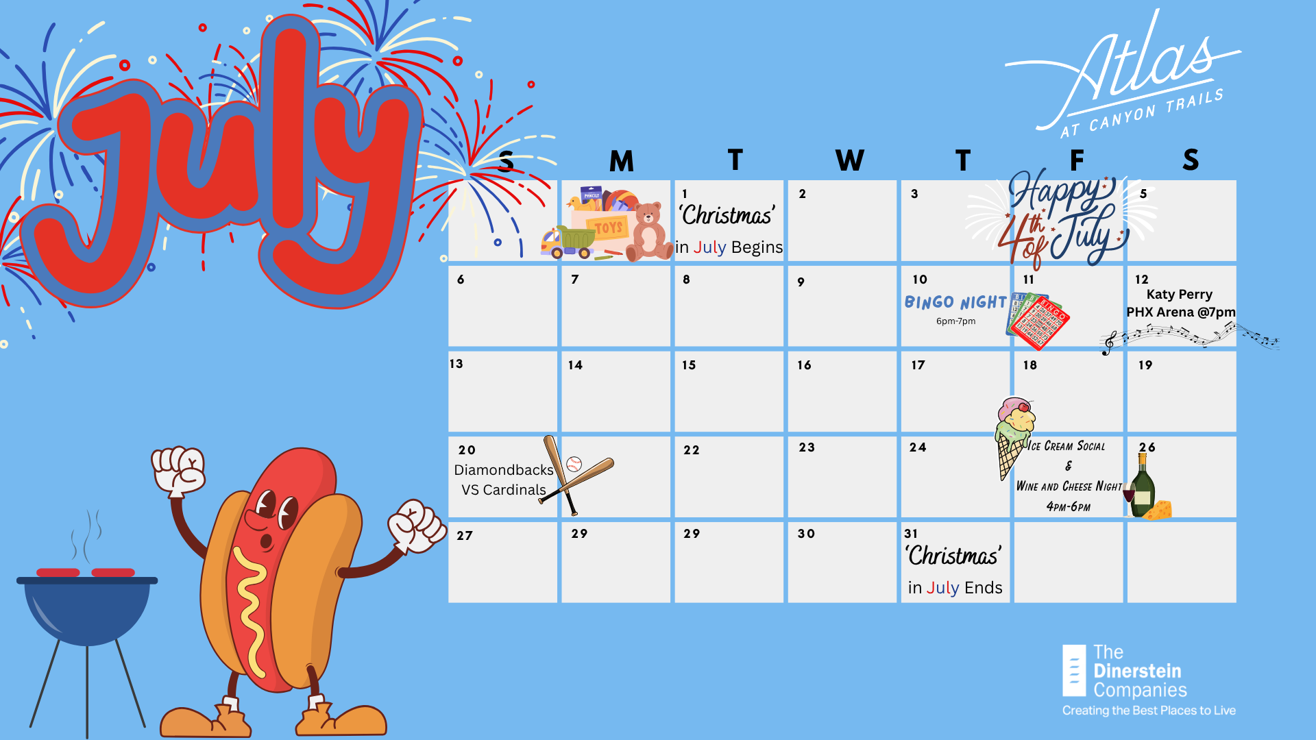 July Event Calendar