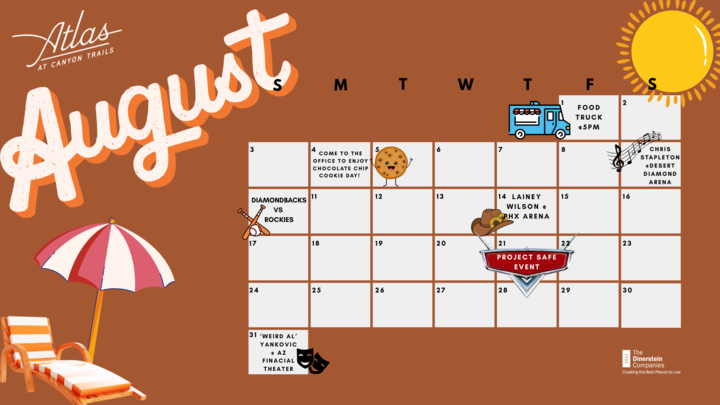 August Event Calendar
