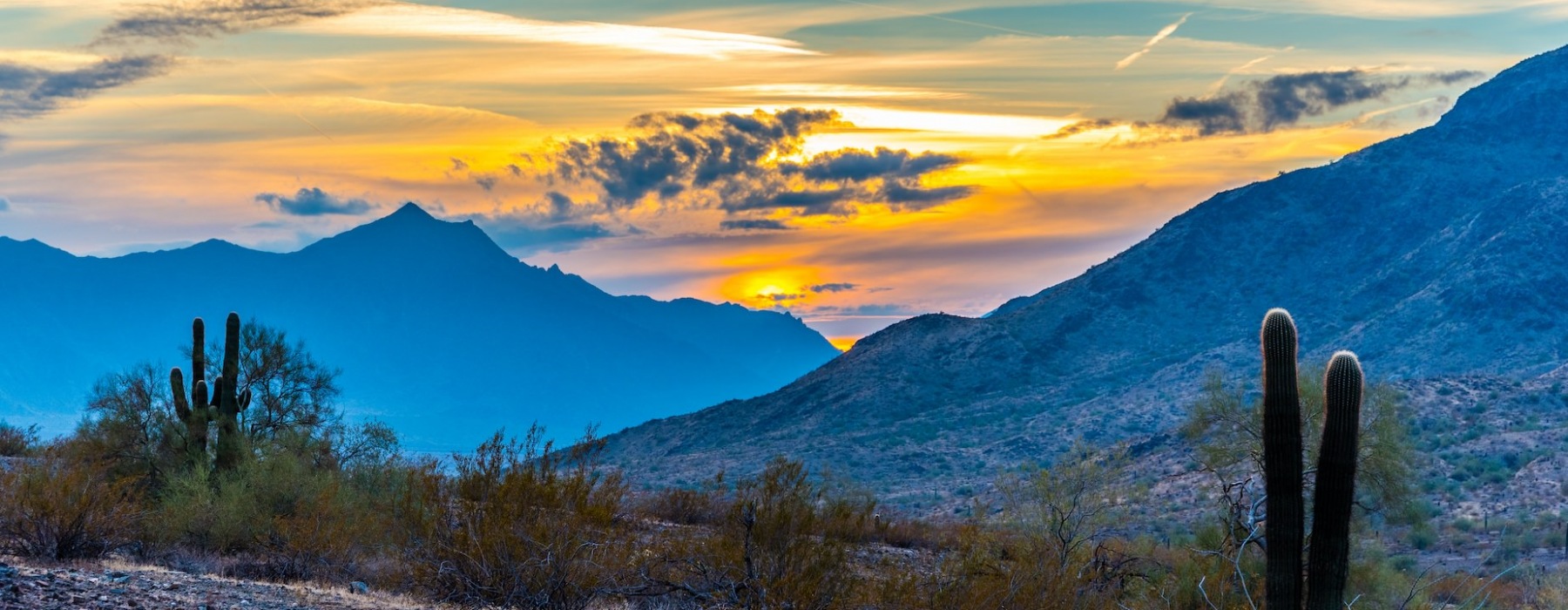 Arizona mountains at sunrise